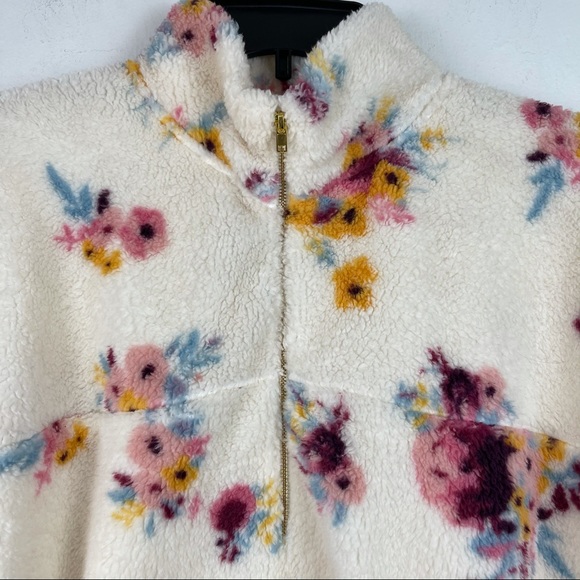 Floral Print Teddy Bear Pullover Jacket SZ 3X NWOT - Picture 5 of 8